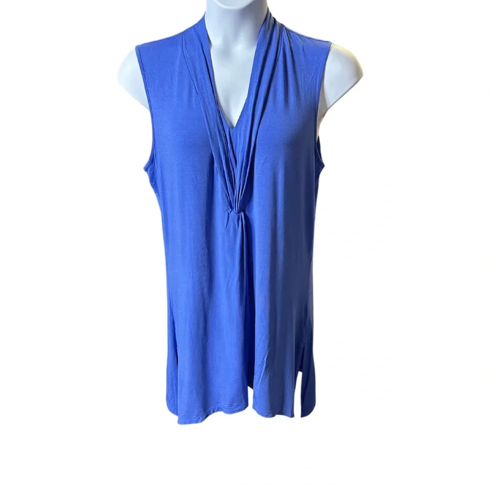 Soft Surroundings Sleeveless Tunic, Periwinkle, Size Large - Picture 2 of 3